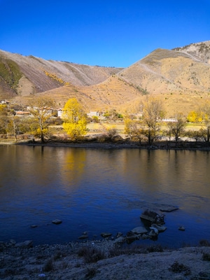自然-随拍-彩林-甲根坝-风景 图片素材