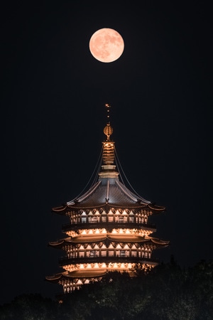 风景-旅行-古建筑-杭州-塔 图片素材