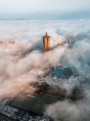 杭州-航拍-城市-建筑-地标 图片素材