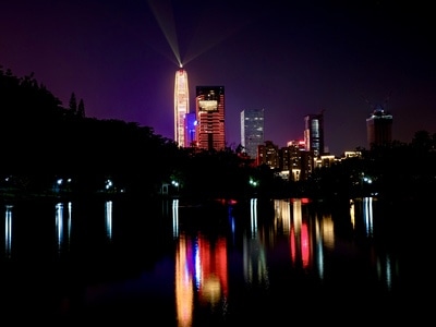 市景-深圳市-夜景-高楼-大厦 图片素材
