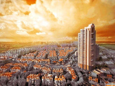 色彩-城市-建筑-手机-情境 图片素材