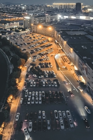 手机-蓝-看你的城市-夜景-汽车 图片素材