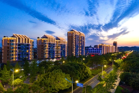 湖州市-建筑-街拍-环境-航拍 图片素材
