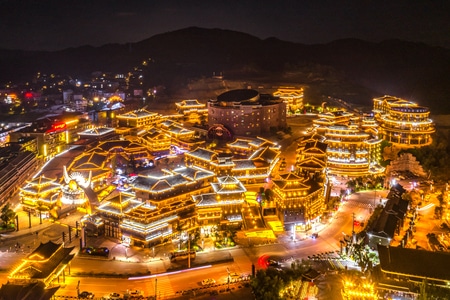 乡村-街拍-西江苗寨-西江苗寨-村镇 图片素材