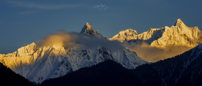 西藏-雪山-波密-自然-风景 图片素材