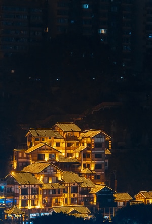 重庆-渝中-山城-你好2020-古建筑 图片素材