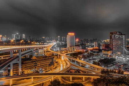 重庆-山城-夜景-桥都-城市 图片素材