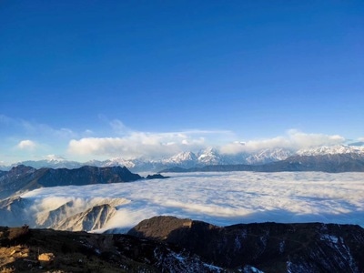 在路上-牛背山-牛背山-山脉-雪山 图片素材