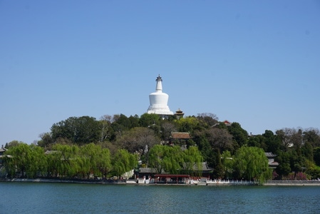 桃花-蓝天-北京-阳光-春天 图片素材