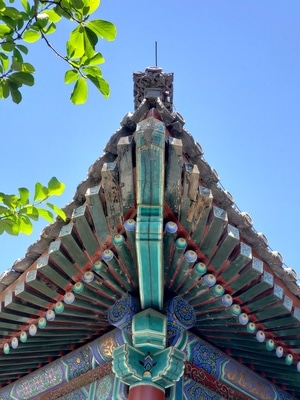 北京-颐和园-屋檐-檐角-古建筑 图片素材