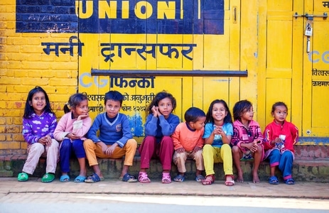 尼泊尔-旅行-人文-童年-儿童 图片素材