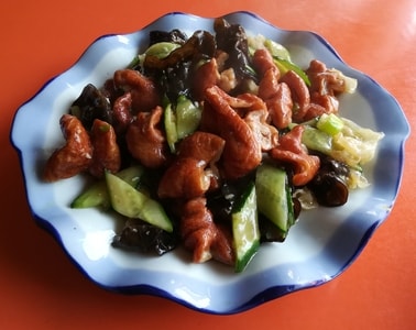 食物-摄影-食物-美食-溜肥肠 图片素材