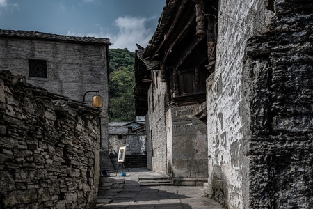 风光-石头-小巷-道路-小巷 图片素材