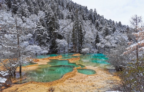 山-树-水-自然-风光 图片素材