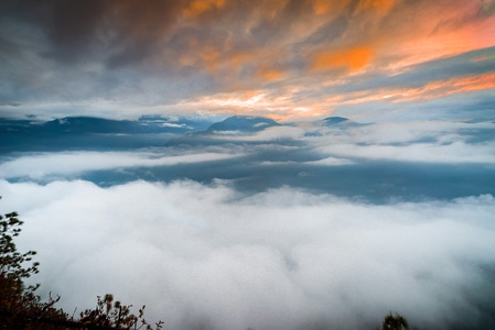 风光-日出-山-江-风景 图片素材