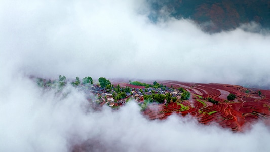 雾-红土-风光-风景-风光 图片素材