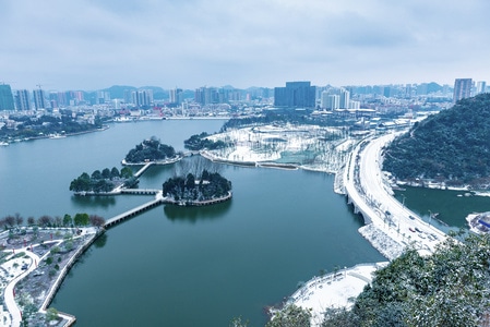 风光-水-绿色-建筑-桥 图片素材