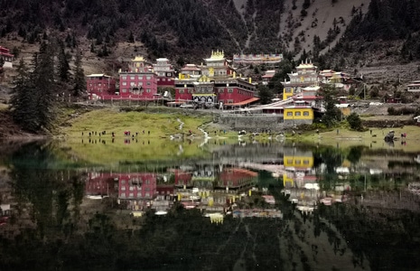 水-山-建筑-风景-风光 图片素材