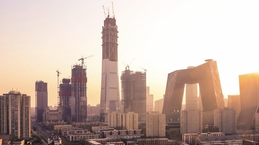 北京市-建筑-风光-城市-中国尊 图片素材