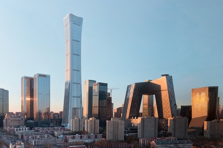 北京市-建筑-风光-城市-中国尊 图片素材