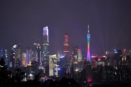 夜色-随拍-旅游-花城广场-城市 图片素材