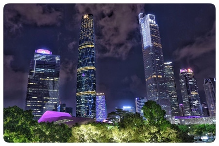 夜色-随拍-旅游-花城广场-夜景 图片素材