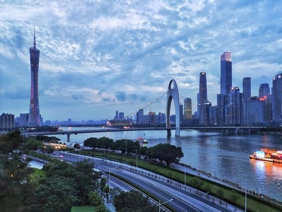 珠江-城市风光-手机摄影-城市-城市风光 图片素材