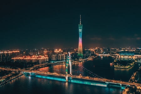 旅行-航拍-夜景-城市-城市风光 图片素材
