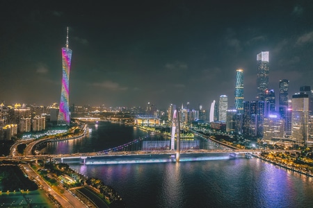 旅行-航拍-夜景-城市-城市风光 图片素材
