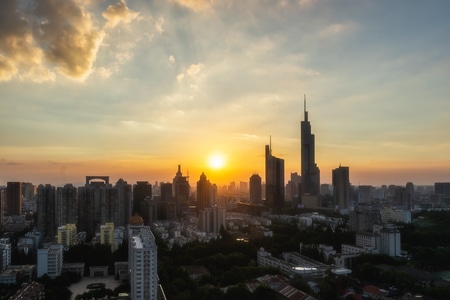 城市-高楼-南京-爬楼-风景 图片素材