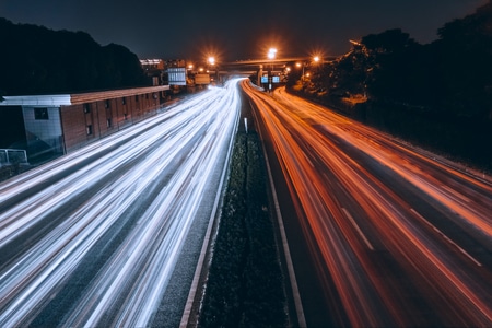 厦门-成功大道-大马路-车流-夜景 图片素材