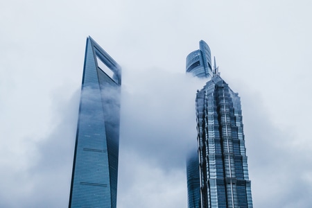 艺术风光-高楼大厦-摩天大楼-中国-上海 图片素材