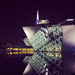 广州市-广州塔-小蛮腰-珠江夜游-珠江夜景 图片素材