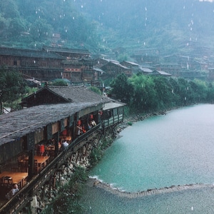黔东南苗族侗族自治州-大自然-度假-旅行-天空 图片素材