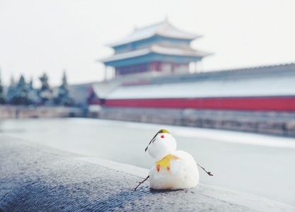 冬日暖阳-北京-冬天-故宫-雪人 图片素材