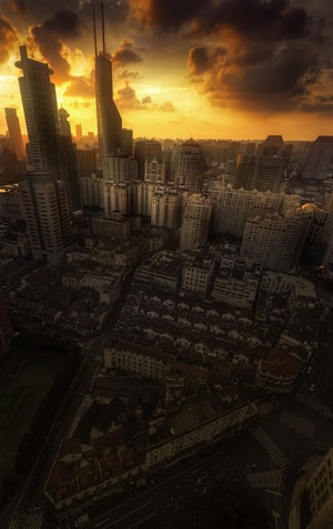 上海-东方明珠-城市夜景-风光摄影-建筑 图片素材