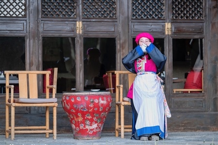 仁安悦榕庄-香格里拉-云南旅行-迪庆-女性 图片素材