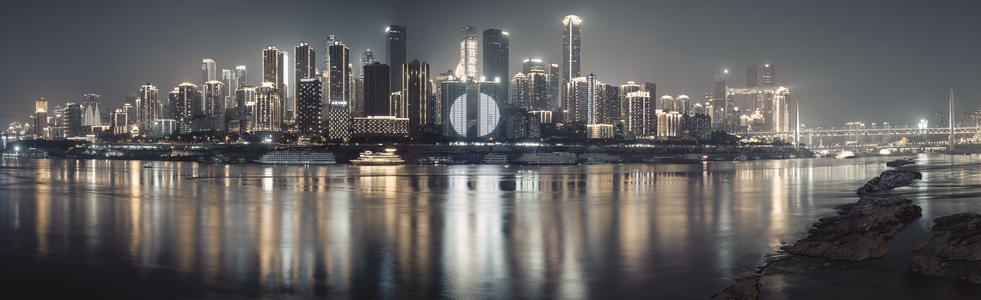 城市-重庆-看你的城市-你好2020-夜色 图片素材