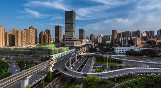 城市-交通-万象城-重庆-城市 图片素材