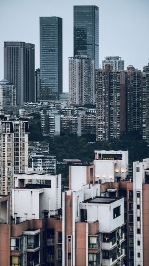 天际线-建筑-城市-重庆-你好2020 图片素材
