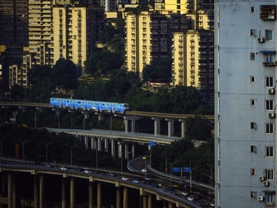 重庆-城市-轻轨-长江大桥-城市 图片素材