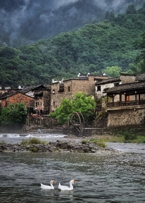 旅行-乡村-河流-人文-手机摄影 图片素材