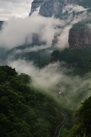 在路上-新乡市-华为手机摄影-旅途-山谷 图片素材