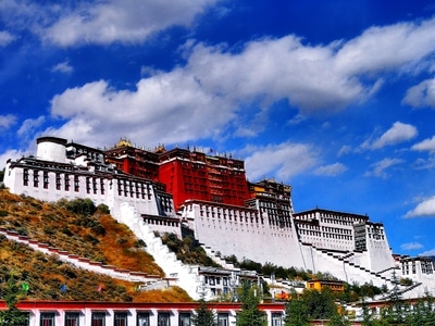 摄影-拉萨市-古建筑-布达拉宫-藏传佛教 图片素材