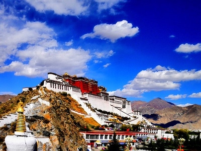 摄影-拉萨市-布达拉宫-建筑-风景 图片素材