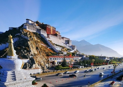 拉萨市-旅拍-风景-城市风光-城市 图片素材