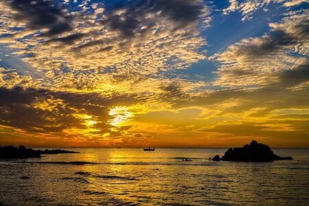 长岛-日出-海上仙岛-色彩-霞光 图片素材