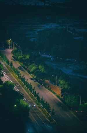 光影高新青春赋能-北京-城市-色彩-夜景 图片素材