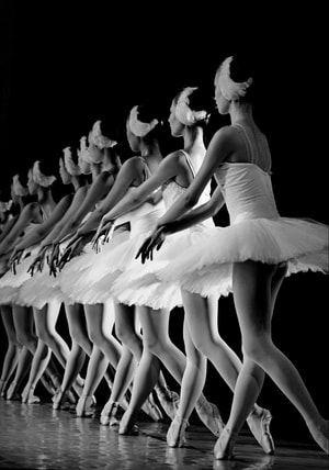 黑白-人物-女性灵感-演出-芭蕾舞 图片素材