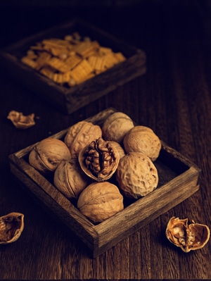 静物-特写-美食-核桃-虾尾 图片素材